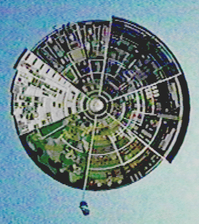 overhead view
